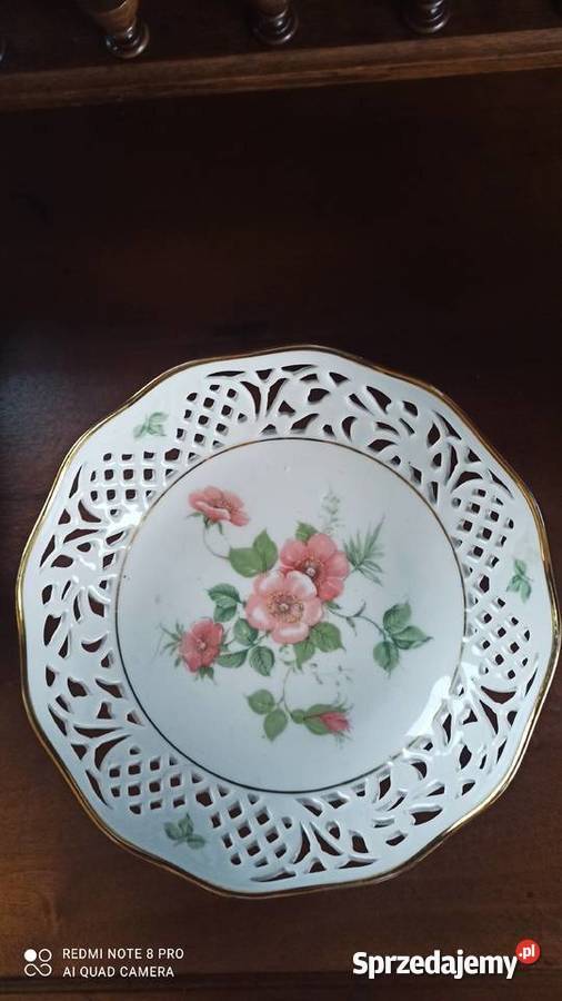 Patera na nodze ażur Schumann Arzberg Bavaria Porcelana i szkło Gdańsk