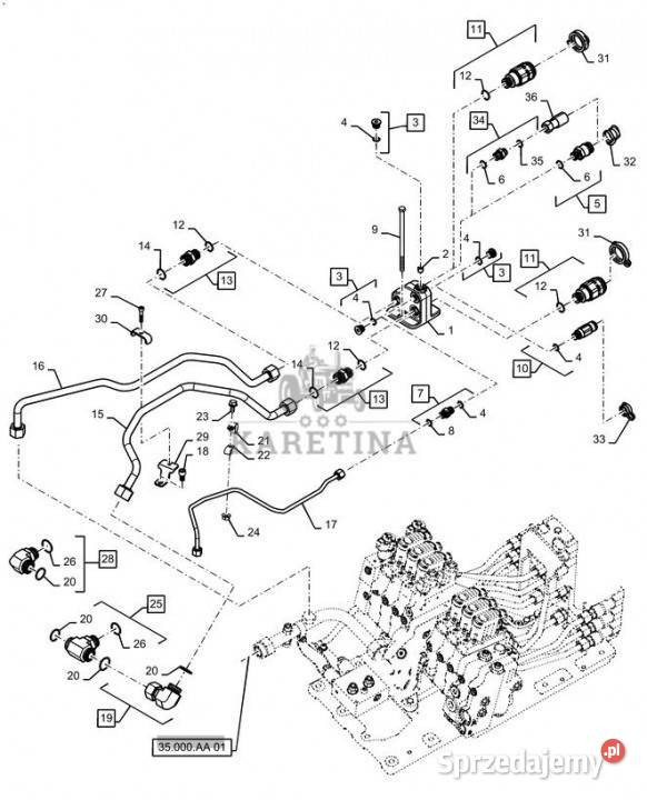 Holland T6090 Szybkozłącze damskie assembly 34 Jastrzębniki