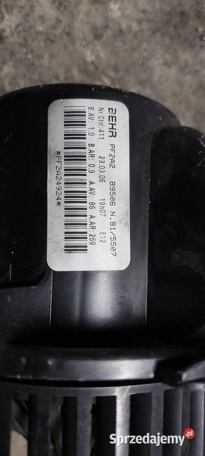 Dmuchawa wentylatora Peugeot Citroen osobowe Limanowa