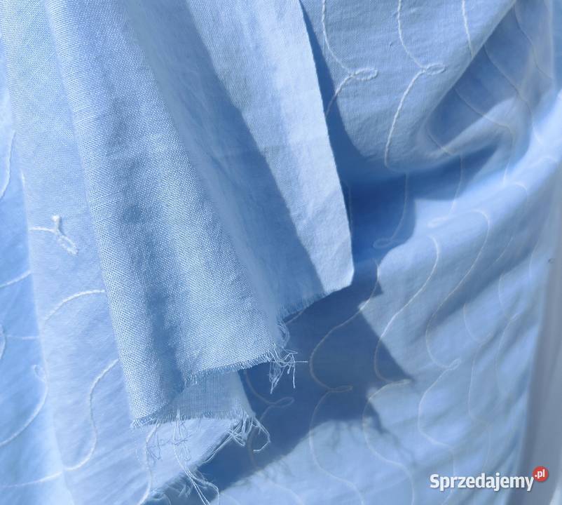 Niebieskie sari saree bawełna kupon materiału Odzież damska zachodniopomorskie Szczecin