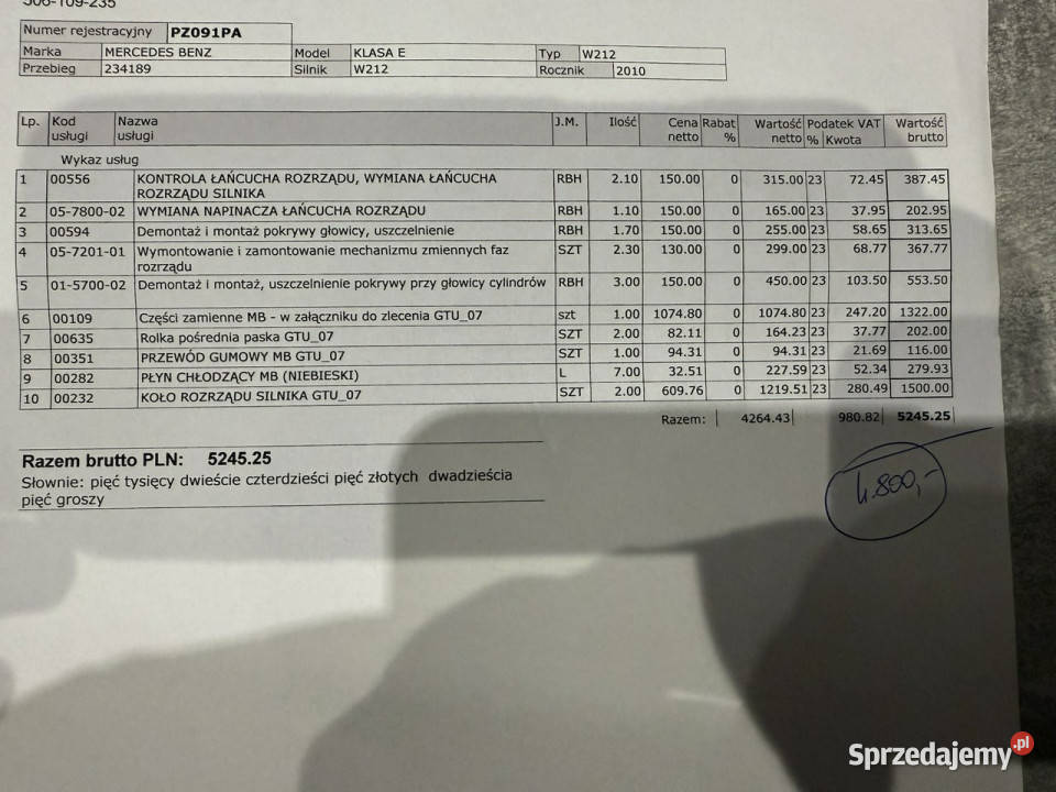 Mercedes E 200 184 Bogata Gwarancja Przebiegu benzyna