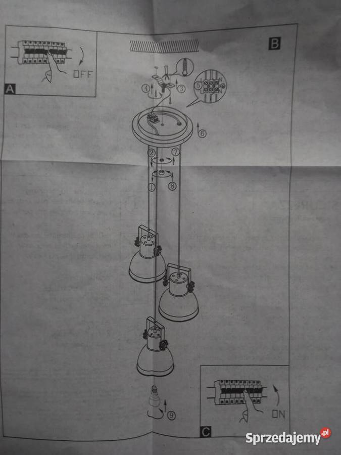 Lampa wisząca rustykalnavintage Radom