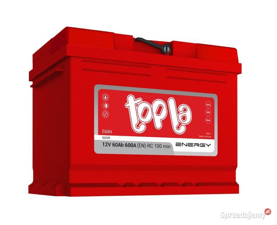 Akumulator TOPLA ENERGY 60Ah 600A P MARCO Siedlce