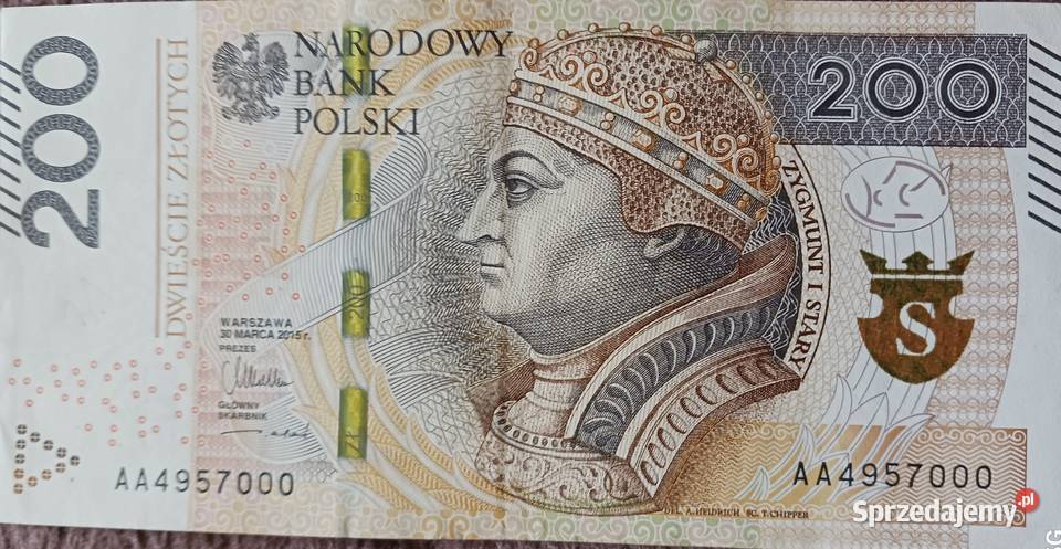 200 Zygmunt I Stary 30 III 2015 r A A 4957000 wielkopolskie sprzedam