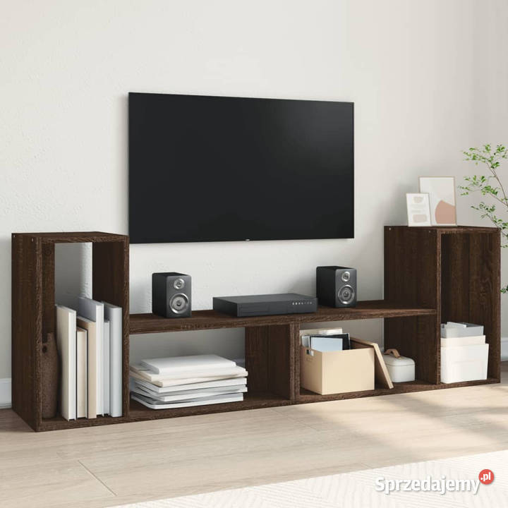 Szafki pod telewizor 2 brązowy dąb 75x30x50 Warszawa