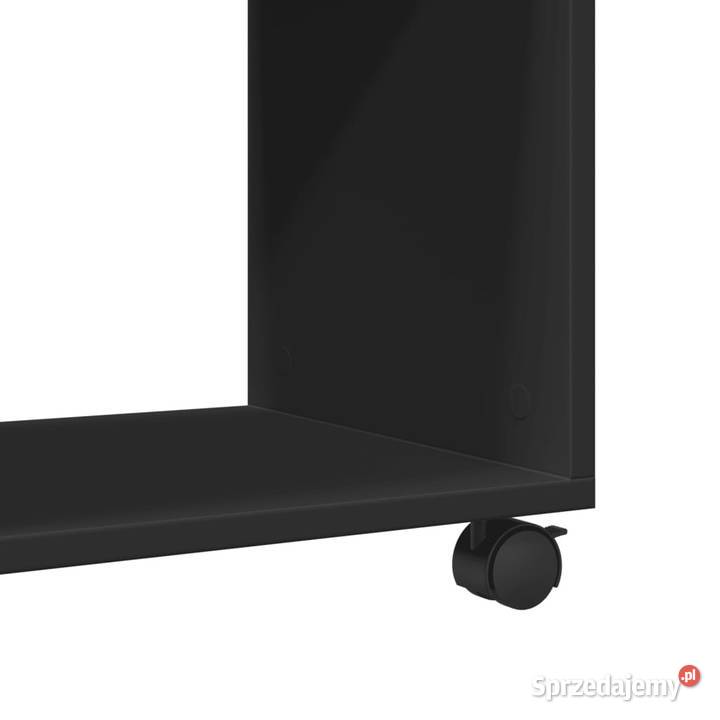 Stolik boczny na kółkach czarny 70x35x60 Warszawa