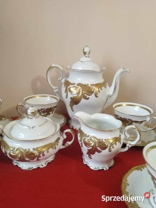 Serwis Porcelanowy Złoty Fryderyk Wawel PRL Wałbrzych