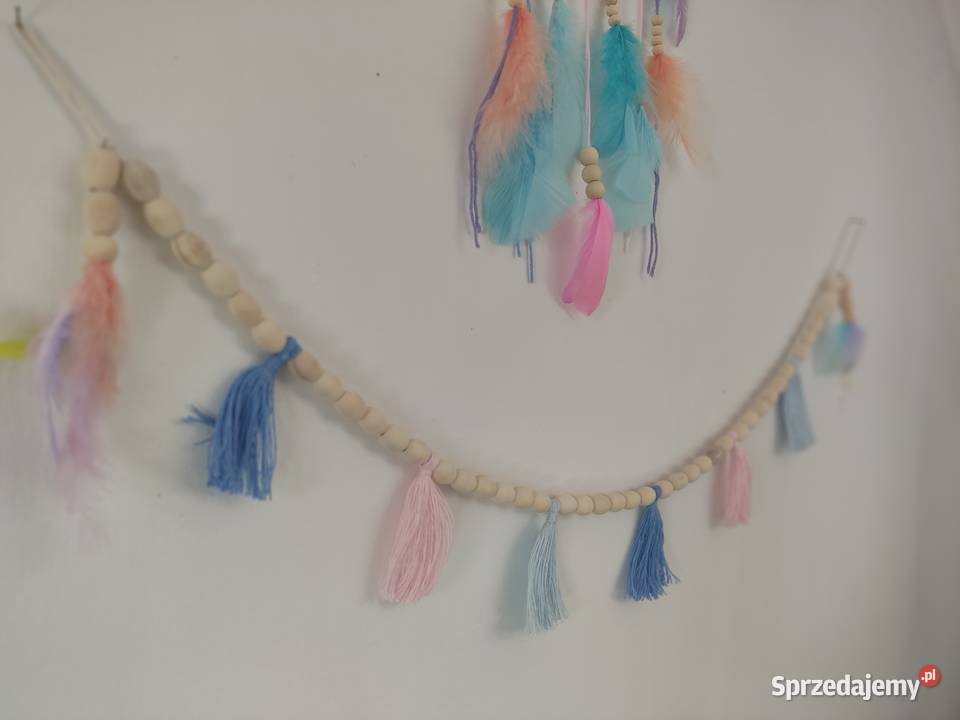 Zestaw Łapacz snów girlanda z chwostami i Józefów