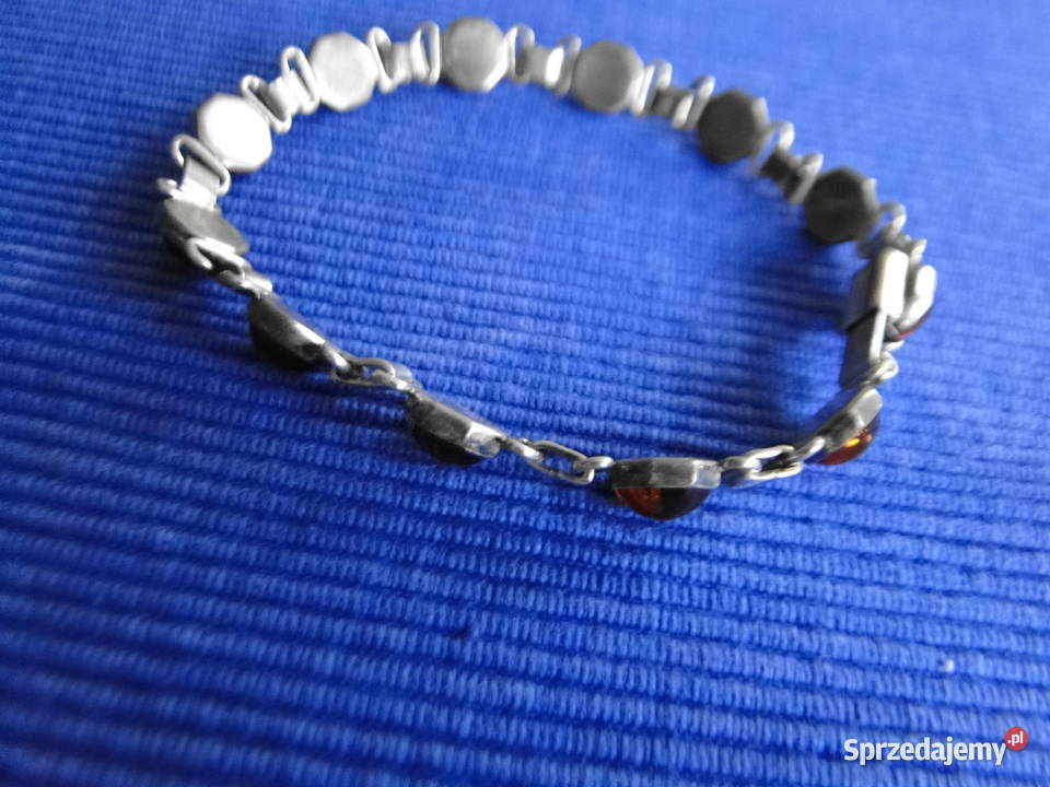 Śliczna antykwaryczna bransoletka srebro i srebro Warszawa