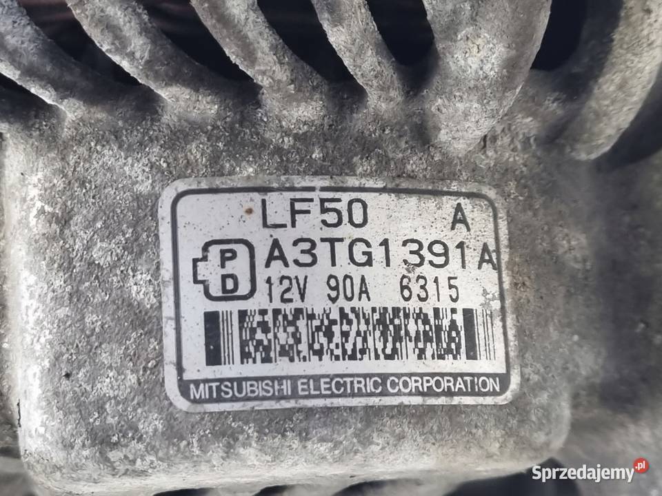 ALTERNATOR Mazda 6 I 18 20 16V A3TG1391A 90A Układ elektryczny silnika Rudka