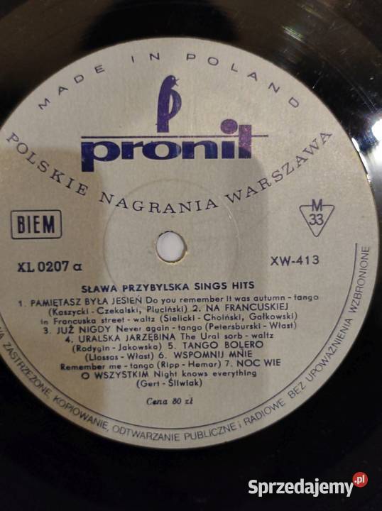 1966 Sława Przybylska Ballady i piosenki 3 Płyta świętokrzyskie Kielce