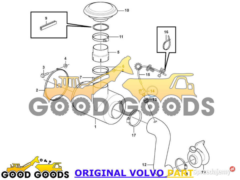 VOLVO CZUJNIK CIŚNIENIA POWIETRZA 22996281 Władysławów sprzedam