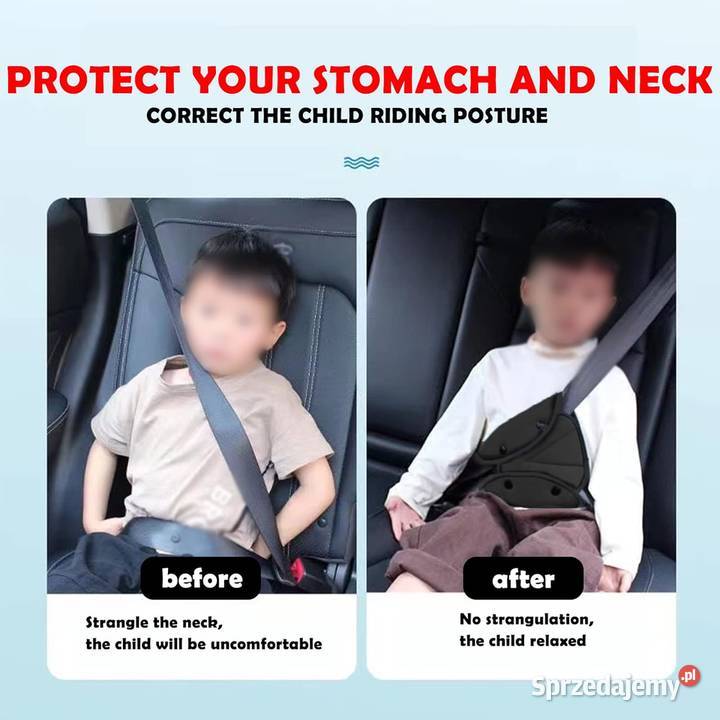 Nakładka na pas bezpieczeństwa dzieci Bezpieczna Pasy bezpieczeństwa Wyposażenie wnętrza Płock sprzedam