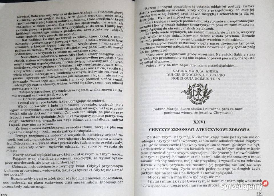 Rzym Nerona Józef Ignacy Kraszewski Chełm sprzedam