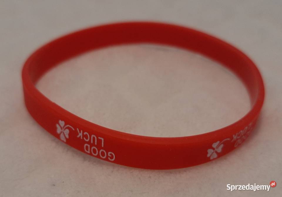 Opaska na rękę bransoleta czerwona Good Luck 198
