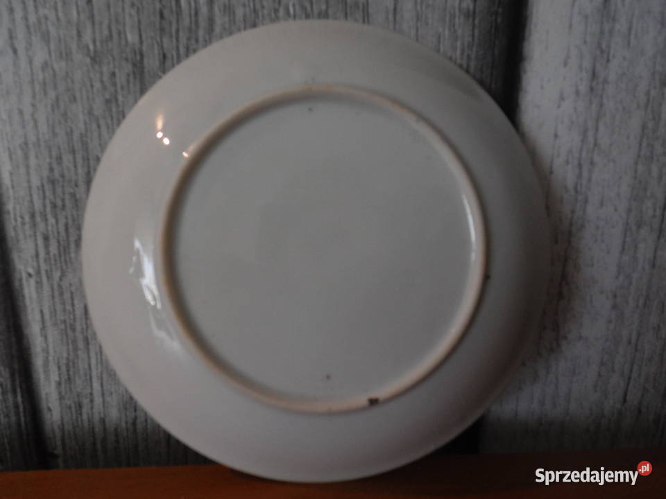 Porcelanowy talerzykpodstawek ręcznie dekorowany Raszków
