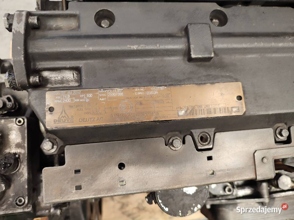Silnik DEUTZ BF 4M 2012 Części Wilkowo sprzedam