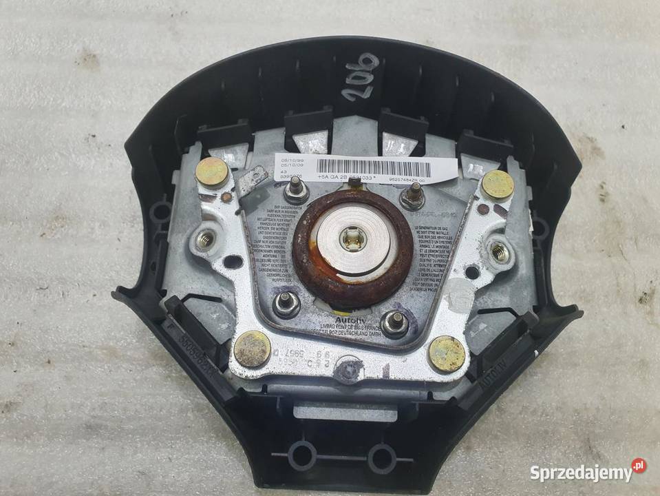 AIRBAG PODUSZKA KIEROWCY PEUGEOT 206 96257484ZR