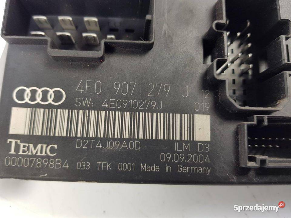 STEROWNIK 4E0907279 AUDI A8 D3 Pozostałe Lipno