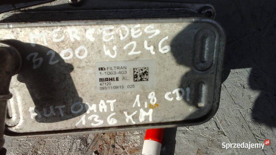 Moduł z chłodniczką automatycznej skrzyni