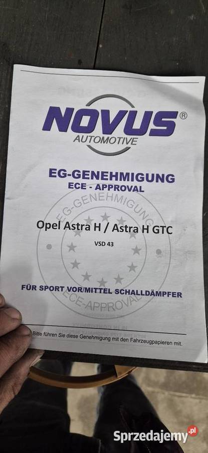 tlumik wydech sportowy novus kpl 2x76mmastra h łódzkie sprzedam