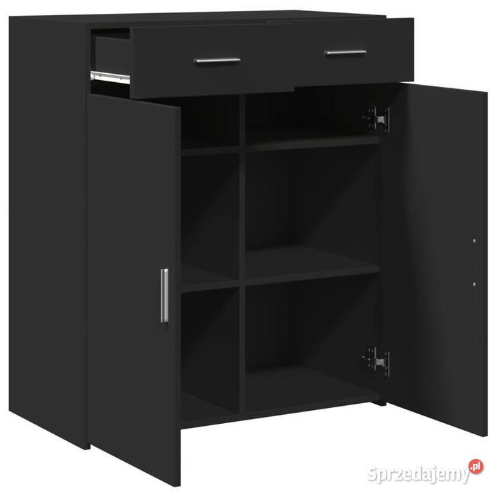 Szafka czarna 80x425x93 materiał drewnopochodny mazowieckie