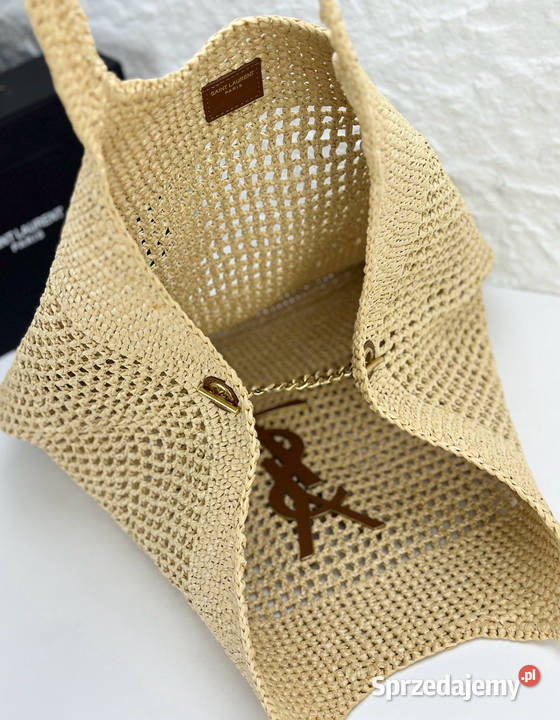 Torebka plażowa siatka koszyk icare Raffia ysl Uniseks Torby i torebki Wrocław