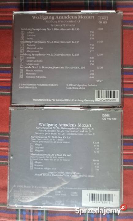 Wolfgang Amadeus Mozart Symphonien Vienna Master Kraków