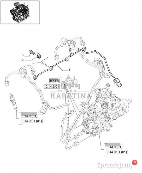 Holland T6010 Rurka 2853955 Pozostałe wielkopolskie Jastrzębniki