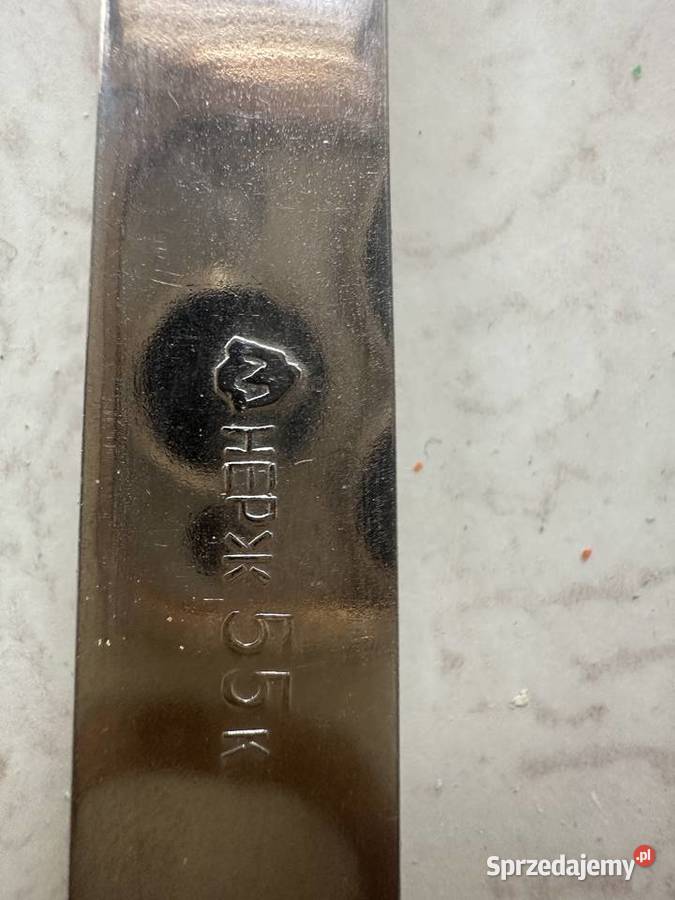 Zestaw sztućców 18 sztuk łyżek stołowych z lat Łódź