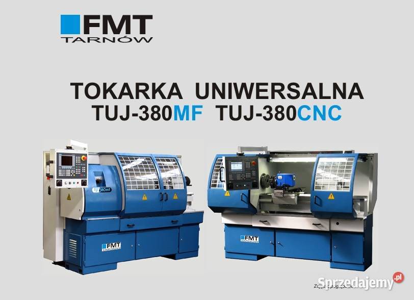 Tokarka CNC TUJ 380 MF Polski Producent FMT małopolskie