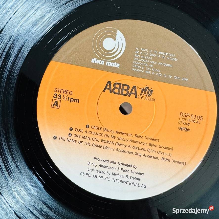 Abba The Album EXEX Japan Obi LP 1977 Discomate Katowice