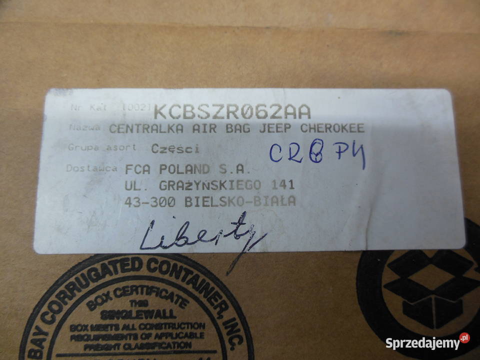 Jeep Cherokee KJ MODUŁ AIRBAG PODUSZEK Kozy