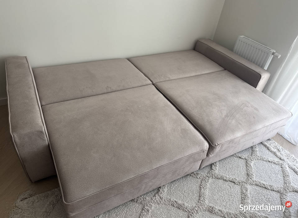 Sofa kanapa rozkładana z funkcją spania beżowa Sofy i kanapy Warszawa sprzedam