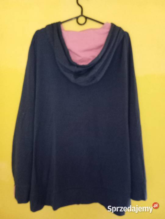 Granatowa bluza z kapturem 4XL Plus Size różowe żółty/złoty Gorzów Wielkopolski