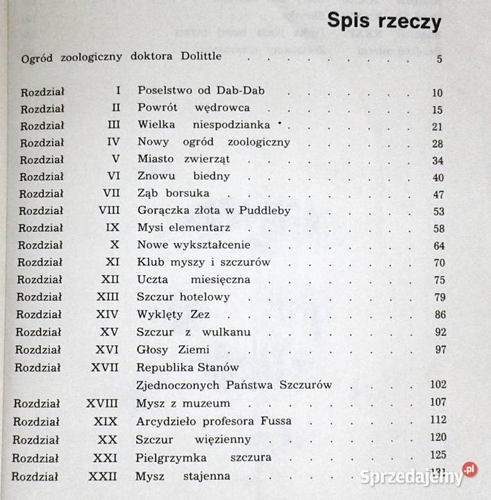 Ogród zoologiczny doktora Dolittle Hugh Lofting Chełm
