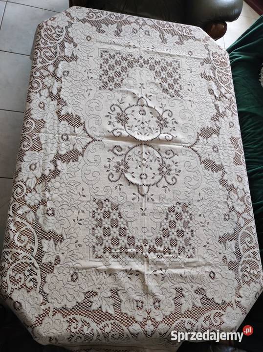 serweta obrus koronkowy ażurowy bieżnik vintage sprzedam