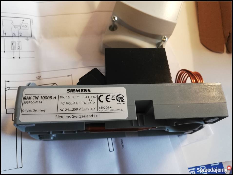 Termostat regulacyjny RAKTW1000BH Siemens Dąbrowa Górnicza