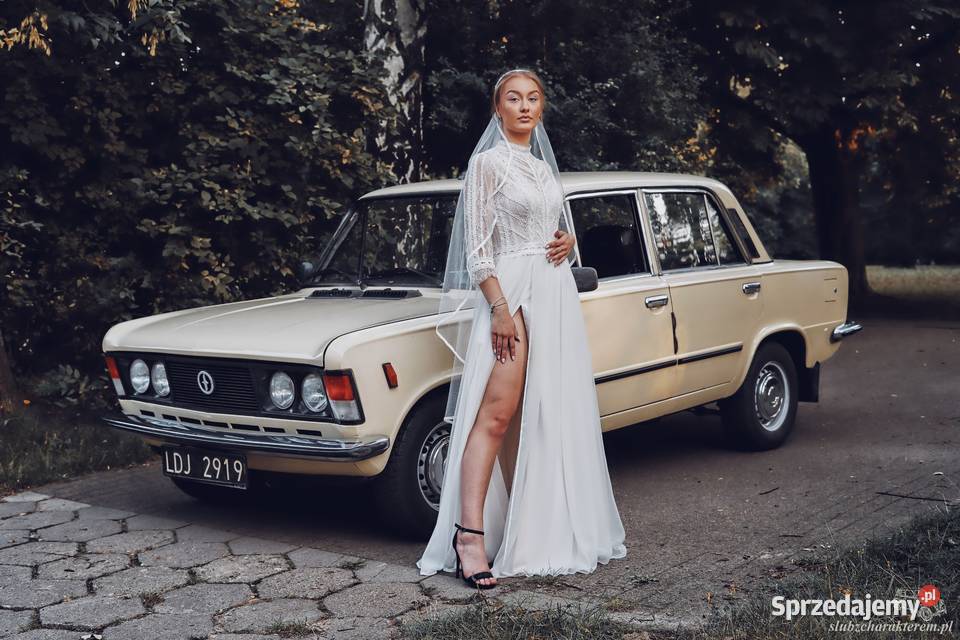Auto na Ślub z Charakterem Fiat 125p Śluby, wesela, przyjęcia Łódź