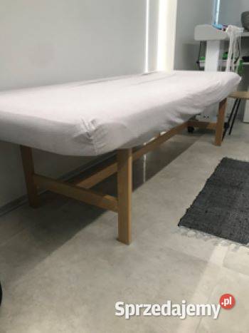 Fotel kosmetyczny drewniany łóżko do masażu Poznań