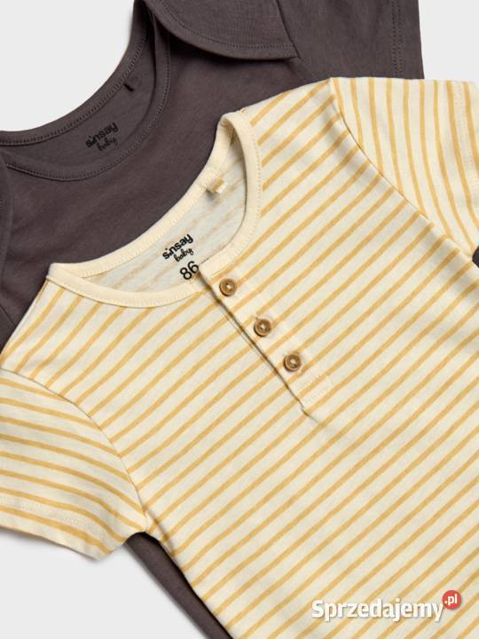 Body niemowlęce Sinsay 56 bawełna komplet 2 pack chłopiec Szczecin