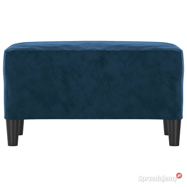 Ławkaniebieski 70x35x41 tapicerowana aksamitem mazowieckie Warszawa sprzedam