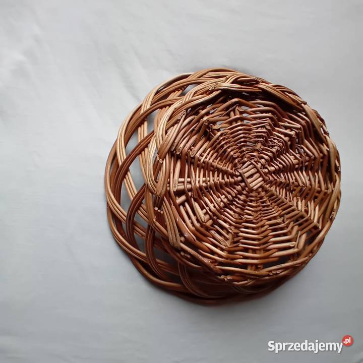 Wiklinowy koszyk na pieczywo PRL Koźminek sprzedam
