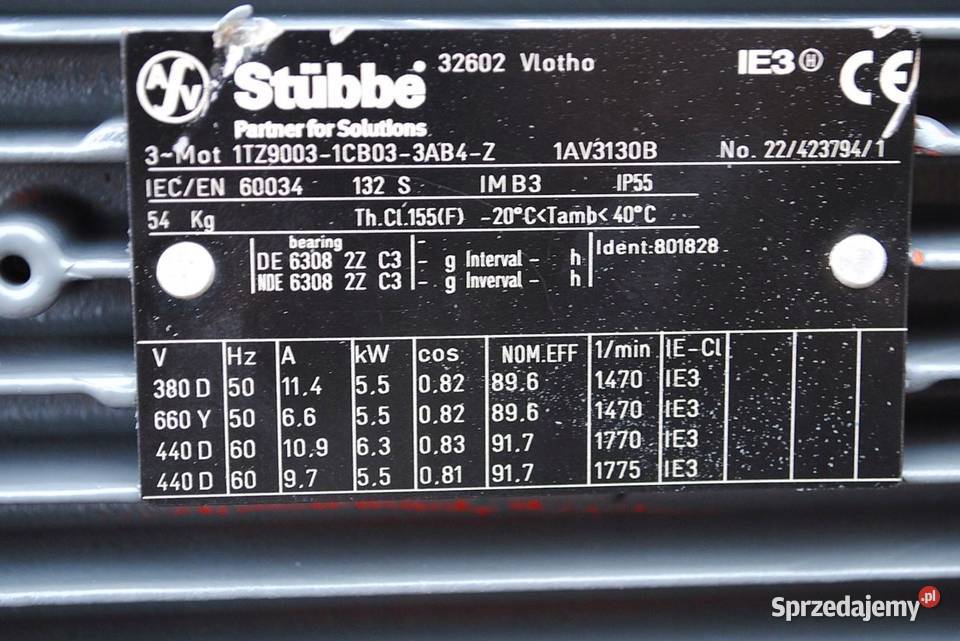 Motoreduktor 55kw 115obrmin SEW