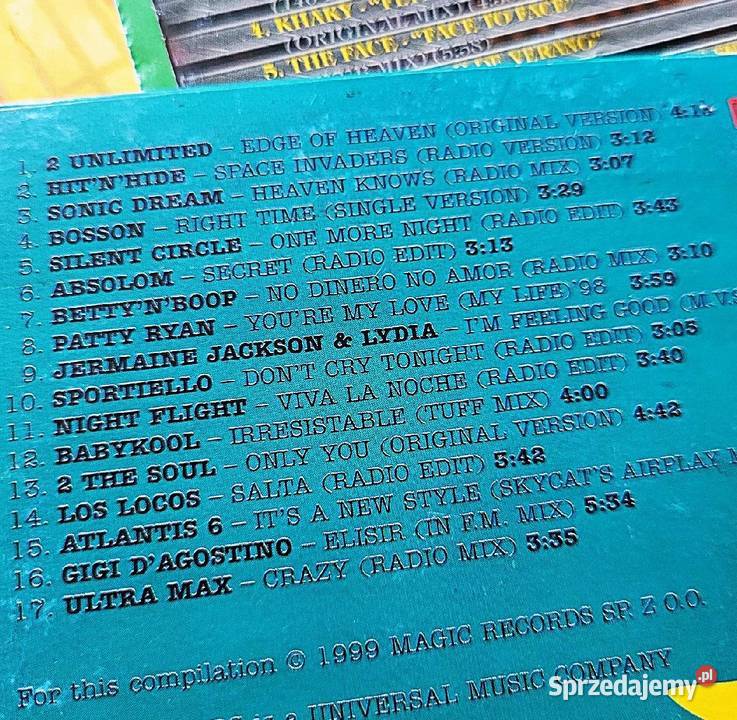 2 unlimited Gigi DAgostino Dance Express Mezo Płyty i kasety