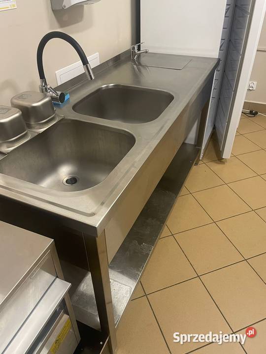 Stół stalowy ze zlewem 60x160 Gastronomia śląskie Bielsko-Biała