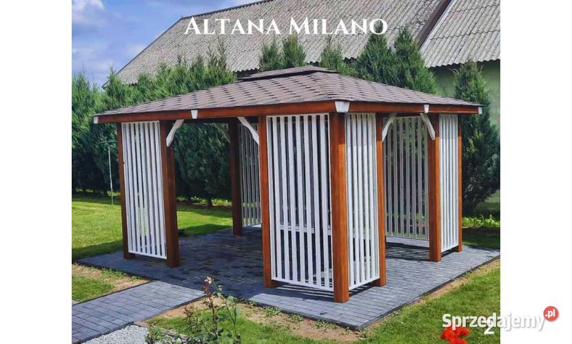 Altanka MILANO drewniana altana pergola ogrodowa Warszawa