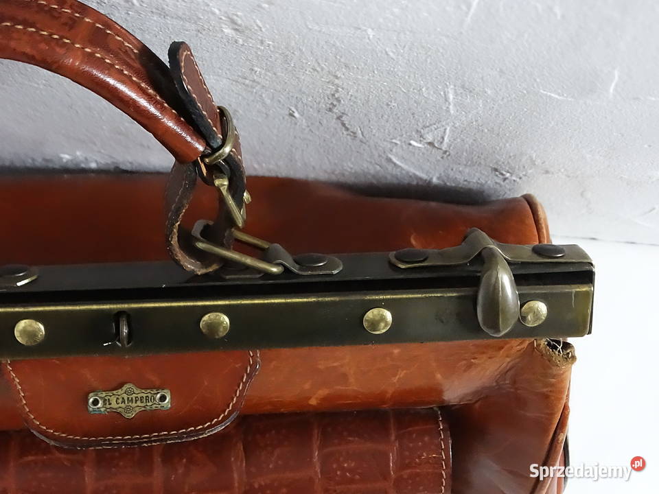 Skórzana torba lekarska Vintage EL CAMPERO Made Biłgoraj