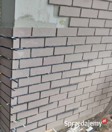 Płytka elewacyjna klinkierowa szara beżowa NF