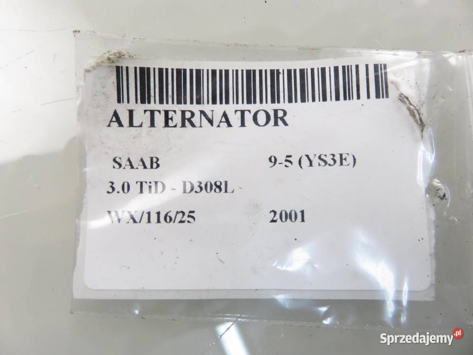ALTERNATOR SAAB 95 YS3E 30 TiD D308L 5350087